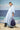 Embroidered Oversized Polo-Collar Dress in Premium Cotton Poplin – Light Blue
