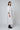 White relaxed fit shirt dress women India with classic collar and embroidery