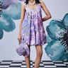French Lavender Loose Fit Balloon Dress - Genes Online Store