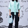 Frill Collar Relax Fit Top- Nile Green - Genes Online Store