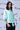 Frill Collar Relax Fit Top- Nile Green - Genes Online Store