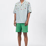 Fruit Motifs Embroidery Easy Fit Men's Half Sleeve Shirt - Genes Lecoanet Hemant
