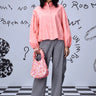 Gather Heart Relax Fit Shirt- Coral Peach - Genes Online Store