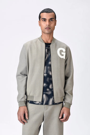 Genes Print Linen Bomber - Genes Lecoanet Hemant