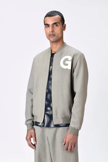 Genes Print Linen Bomber - Genes Lecoanet Hemant