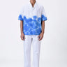 Giza Cotton Cubon Collar Shirt UV Print