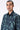 Giza Cotton Poplin Aurora Print Shirt Black Green - Genes Lecoanet Hemant