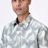 Giza Cotton Poplin Aurora Print Shirt Taupe Clay - Genes Lecoanet Hemant