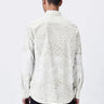 Giza Cotton Poplin Button-Up Shirt with Microcell Print - Clay - Genes Lecoanet Hemant