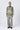 Giza Cotton Poplin Button-Up Shirt with Microcell Print - Clay Green - Genes Lecoanet Hemant