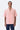 Giza Cotton Poplin Easy Fit Cuban Collar Shirt with Micro Cell Embroidery - Pink