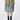 Giza Cotton Poplin Straight Fit Skirt with Draped Waist - Taupe - Genes Lecoanet Hemant
