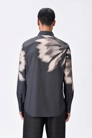 Giza Cotton Shirt with UV Flower Print - Genes Lecoanet Hemant