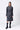Grey Check Banana Crepe Overcoat
