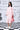 Heart Print Relax Fit Dress- Coral Peach - Genes Online Store