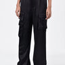 Heavy Satin Easy Fit Cargo Trousers - Genes Lecoanet Hemant
