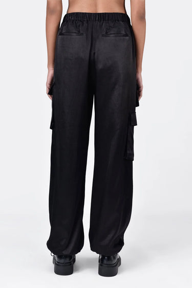 Heavy Satin Easy Fit Cargo Trousers - Genes Lecoanet Hemant