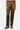 Heavy Satin Straight Fit Trousers-Khaki - Genes Lecoanet Hemant
