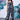 Ikkat Check Dungaree- Black - Genes Online Store