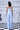Ikkat Check Relaxed Fit Dungaree- Light Blue - Genes Online Store