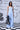 Ikkat Check Relaxed Fit Dungaree- Light Blue - Genes Online Store