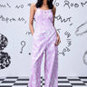 Ikkat Check Relaxed Fit Dungaree- Smoothie Pink - Genes Online Store