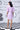 Ikkat Check Semi Fit Dress- Smoothie Pink - Genes Online Store