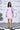 Ikkat Check Semi Fit Dress- Smoothie Pink - Genes Online Store