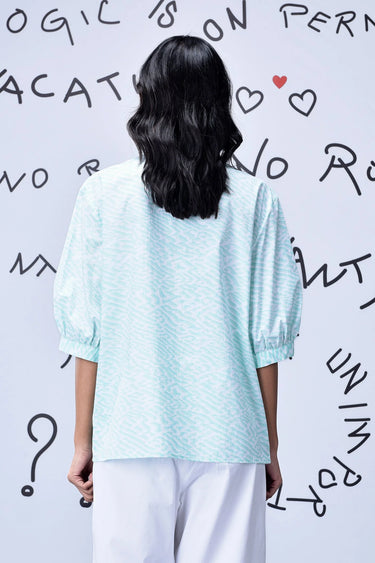 Labyrinth Print Relax Fit Shirt - Genes Online Store