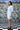 Labyrinth Print Semi Fit Wraparound- Light Blue - Genes Online Store