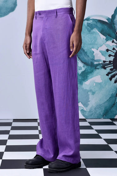 Lavender Linen Pants - Genes Online Store