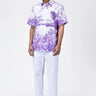 Light Linen Regular Fit Shirt with Landscape Print - Genes Lecoanet Hemant