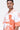 Light Linen Shirt with Landscape Print-Coral Orange - Genes Lecoanet Hemant