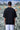 Designer black rabbit print T-shirt with breathable cotton fabric