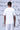 Designer white rabbit print T-shirt styled for casual wear