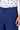 Linen Herringbone Shorts with Drawstring Waist - Navy Blue - Genes Lecoanet Hemant