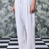 Linen Regular Fit Trousers- Pearl Grey - Genes Online Store