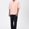 Linen Shirt with Half Sleeves & Signature Dart Detail - Genes Lecoanet Hemant