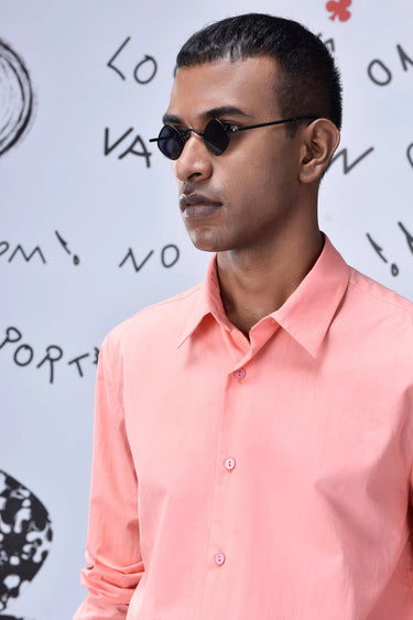 Malmal Formal Regular Fit Shirt- Beige Rosie - Genes Online Store