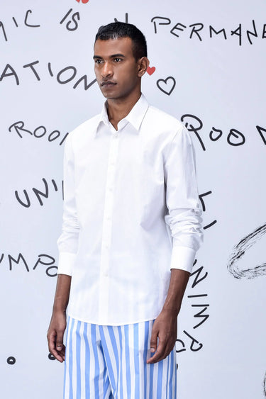 Malmal Formal Regular Fit Shirt- White - Genes Online Store