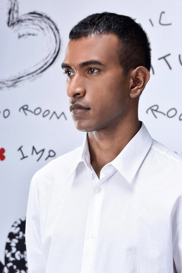 Malmal Formal Regular Fit Shirt- White - Genes Online Store
