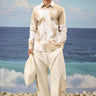 Mastic abstract cloud print cotton shirt for men by Genes Lecoanet Hemant India