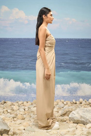 Mastic Premium Cotton Poplin Spaghetti Strap Dress
