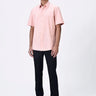 Melon Pink Giza Shirt with UV Flower Sticker - Genes Lecoanet Hemant