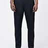 Men's Black Cotton Light Twill Double Pleated Carrot Trousers - Genes Lecoanet Hemant