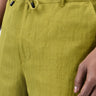 Men's Easy Fit Drawstring Shorts Bright Olive - Genes Lecoanet Hemant