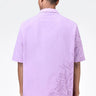 Men's Lavender Cotton Poplin Easy Fit Shirt with Cubon Collar - Genes Lecoanet Hemant