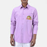 Men's Regular Fit Button Down Shirt with Fruit Basket Embroidery - Genes Lecoanet Hemant