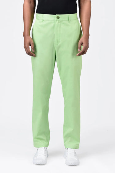Men's Regular Fit Corduroy Trousers Mint Green - Genes Lecoanet Hemant