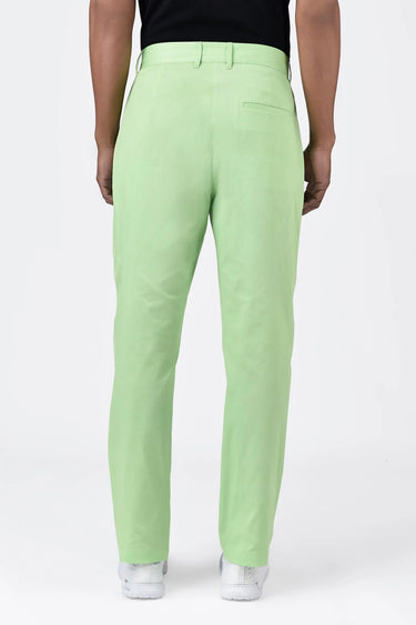 Men's Regular Fit Corduroy Trousers Mint Green - Genes Lecoanet Hemant